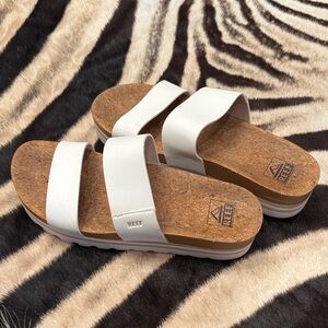 Reef Women's White Slide Sandals